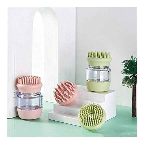  YangYan Pet Bath Brush Dog Massage Brush Multifunctional Storage Shampoo Bath Liquid Bath Dog Brush Green (Color : Green)