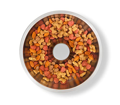  Kiba Pet Supply Ozark Ultra Premium 304 Food Grade Stainless Steel Slow Feed/Feeder Dog Bowl