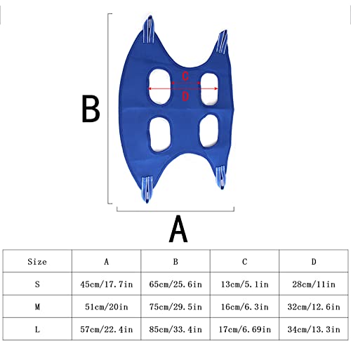  Pet Grooming For Dog Grooming Harness For Nail Trimming Pet Grooming Sling Helper Holder Pet Supplies Plus Shirt (Blue, M)
