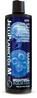  Brightwell Aquatics Jelliplanktos M - Zooplankton Feeding Suspension For Jellyfish, Amino Acid Fortified, 400-1000 Micrometer Size, 500 Ml