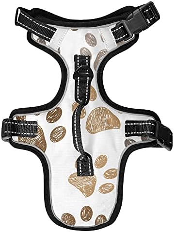  Poeticcity Mushrooms Natural Fungus Mushrooming Organic Food On Brown No Pull Vest Harness, Padded Reflective Adjustable Harnesses For Small To Large Dogs Cats With Leash Clips Easy Control Handle S