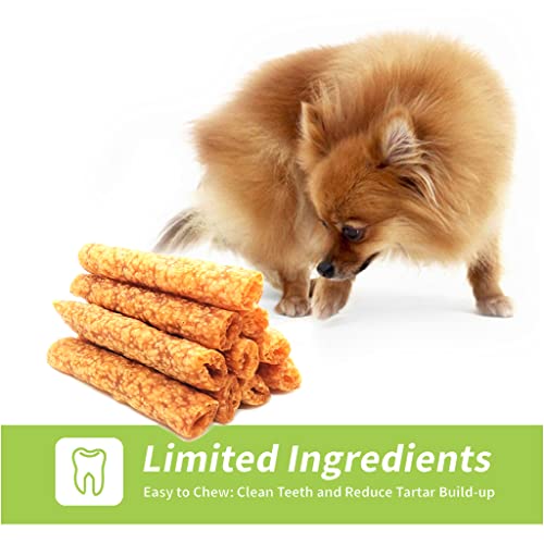  ChewRuffic Chicken Dog Chew Sticks, Puffed Human Grade Dog Treat Sticks, Rawhide Alternative, Easy To Digest 10pcs/Pack