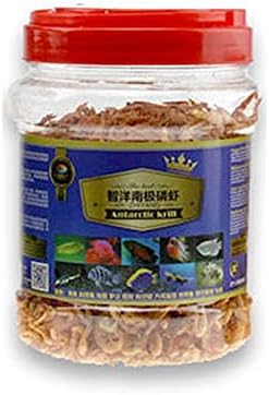  Jacksupermall 1200ml Turtle Food Freeze Dried Krill Aquarium Pond Fish Food Floating Shrimp Carnivore Koi Tropical Cichlid Turtle Feed(1200ml)