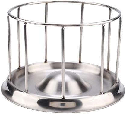  Tortoise Feeding Dish, Stainless Steel Reptile Water Dish Food Bowl For Tortoises Lizards Turtles Chameleon(L)