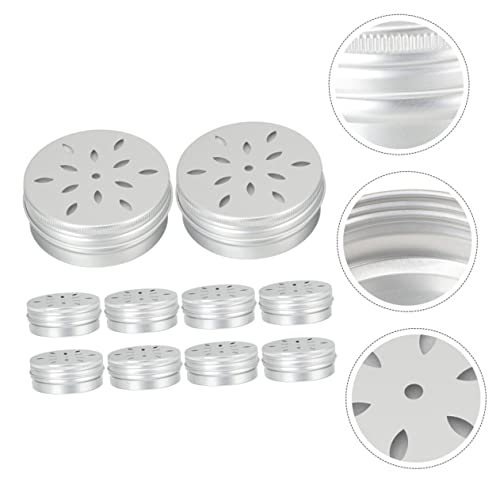  Dog Food Container 10pcs Tools Scent Training Supplies Dog Nose Training Tool Suite The Dog Training Rack Work Silver Thread Aroma Stand Aluminum Dog Food Containers