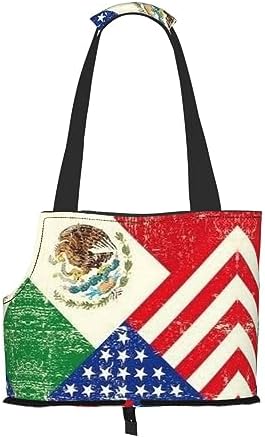  Mqgmz Industrial Brick Wall Background Print Pet Carrier Tote Bag With Pocket Safety - Amazing Design