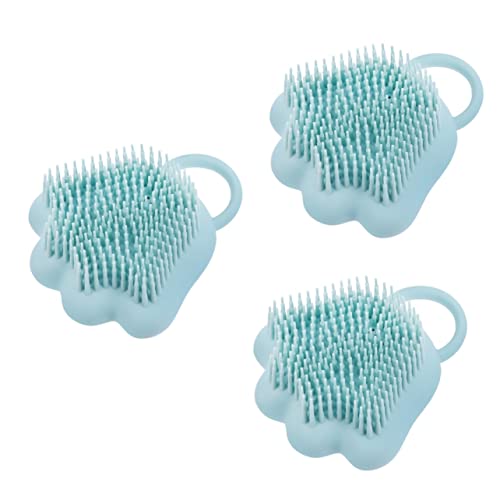  Iplusmile 3pcs Pet Bath Brush Fluff Off Deshedding Shampoo Shower Hair Brush Puppy Shampoo Kitten Shampoo Cat Grooming Massager Silicone Bath Brush Kitten Bath Massager Pet Shedding Brush