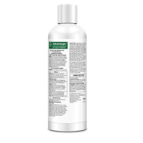  Advantage Flea And Tick Treatment Shampoo For Dogs And Puppies, 12 Oz