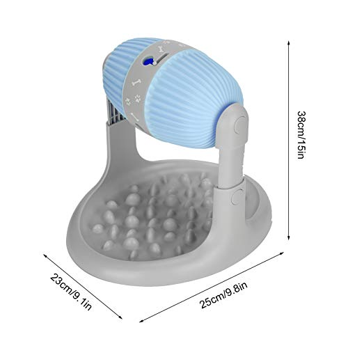  Pet Chewing Toy, Dog Training Leakage Food Toy TPR Ball Rolling Slow Feeder Food Bowl For Cat Dog(Blue)