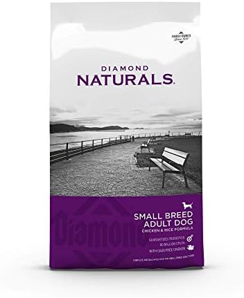  Diamond Naturals Small Breed Chicken And Rice Formula Adult Dry Dog Food With Protein From Real Chicken, Healthy Fats, Probiotics And Essential Nutrients For Small Breed Dogs 6lb