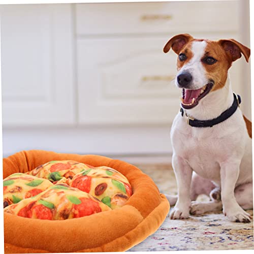  Mipcase 2pcs Cat Nest Winter Pet Warm Mat Cat Bed Pizza Cat Bed Large Cat House Soft Toy Big Cat Little Cat Winter Cat House Cat Hideaway Cat Beds Cloth Pet Bed The Dog Outdoor Cat Bed