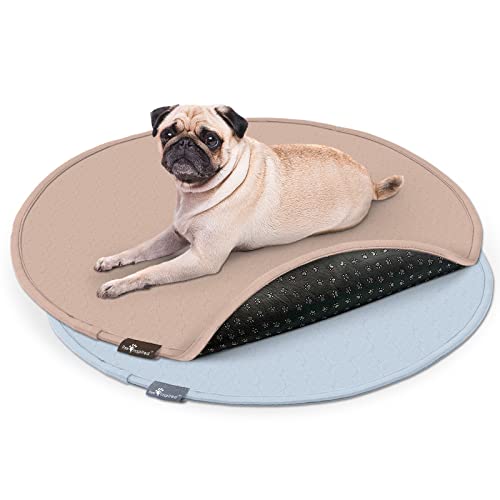  Paw Inspired Washable Pee Pads For Dogs | Reusable Puppy Pads | Waterproof Whelping Pads | Washable Training Pet Pads, Washable Potty Pads Extra Large Sizes (Round, 29" (2 Pack))
