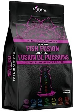  Harlow Blend Healthy Pet All Life Stages Dog Formula, Grain, And GMO Free - 7 Lb Fish Fusion, Other Available Formulas (Lamb & Rice, Chicken, Rice & Vegetable, Fish Fusion)