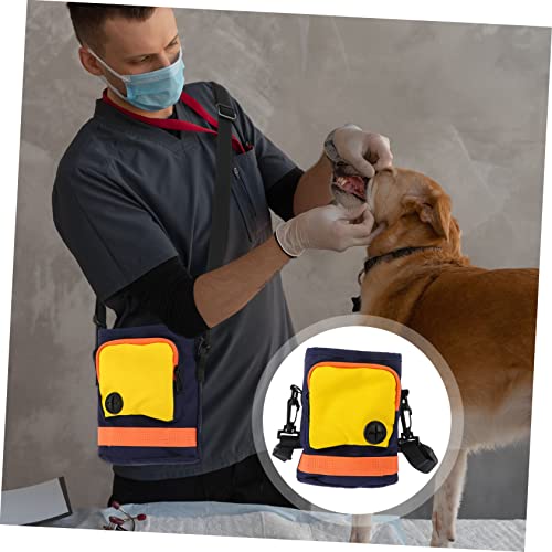  Mipcase 2pcs Picnic With Use Dog For Train And Daily Waist Treat Holder Adjustable Toy Poop Shoulder Kibbles Yellow Training Food Dogs Pouch Strap Snack Wear-resistant Bag Pet Walking