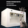  JUHAIYUAN Cat Incubator For Puppies, Puppy Incubator, Pet Incubator Box, Large PET Brooder Nursery Dog White