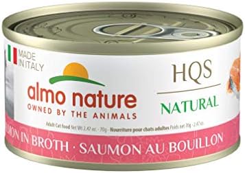  Almo Nature HQS Natural Made In Italy Ham With Turkey, Grain Free, Additive Free, Adult Cat Canned Wet Food, Shredded (2502H), 2.47 Oz, Pack Of 24
