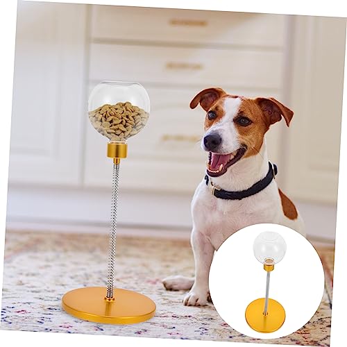  POPETPOP 2pcs Slow Food Ball Automatic Pet Feeders Dog Food Automatic Feeder Puppy Dog Dog Training Exercise Slow Feed Bowl Puppy Dog Treat Dog Treats Dispensing Ball Yellow
