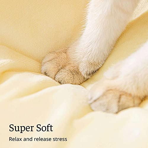 GENERIC Semi-Enclosed Cat Bed - Lovely Round Food Print Kennel Cat Bed Mat Cushion Bed House Kitten Cute Cat Soft Cave Bed For Dog Cat Pet Supply Home Décor