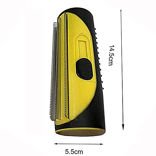  3-in-1 Undercoat Brush For Dogs, Undercoat And Hair Removal Brush, Animal Hair Remover Roller, Suitable For All Hairy Pets Large Dogs, Cats (Pink) (Color : Pink)