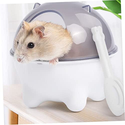  3pcs Hamster Cage Accessories Puppy Litter Box Puppy Accessories Hamster Bath Sandbox Sand Thicken Plastic Sand Bathtub Bed Linings Bath Sand Toy Tray Pet White Puppy Chow Dog Food