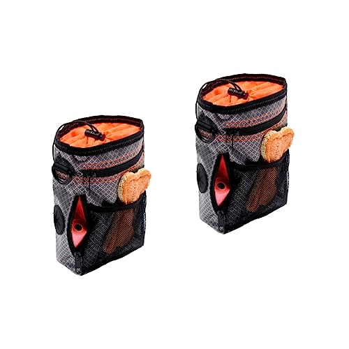  POPETPOP 2pcs Dog Treat Training Pouch Training Pouch For Dogs Containers For Food Travel Snack Container Travel Tote Bags Wrist Trainer Dog Snack Storage Bag Dog Training Bag Pet Snack Bag