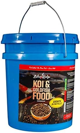 Blue Ridge Fish Food [2LB], Mini And 3/16" Floating Pellet, Koi And Goldfish Growth Formula Blend