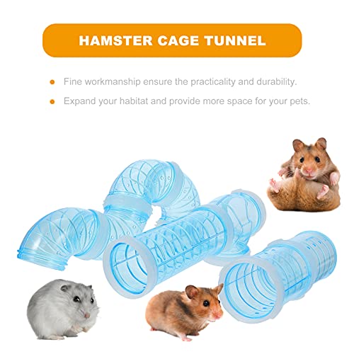  ULTECHNOVO 2 Sets Dwarf Pipes Hideout Bunny Rats Big - Module Plates Tube- Ferret External Wheel Playground Travel Sky Assembly Pet Animals- DIY Hamsters Tunnels Other Assorted