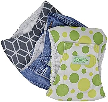  Dr. Judy Morgan's Naturally Healthy Pets Washable Male Dog Diaper Belly Band Wrap Print Colors (X-Large)