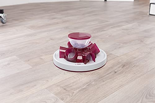  TRIXIE Pet Products Tunnel Self Feeder For Cats, Cranberry