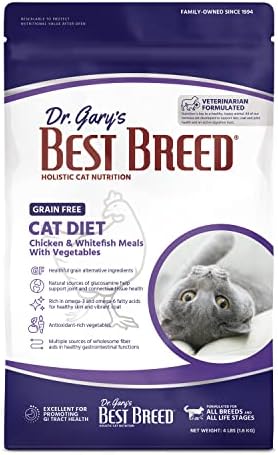  Best Breed Dr. Gary's Grain Free Cat Diet Slow-Cooked In USA [Natural Dry Dog Food For All Ages] Dark Brown 24 Lbs. (New)
