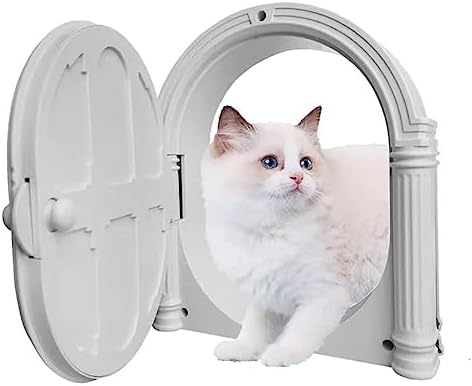  Naiveferry 1Pc Cat Door Interior Door Two Ways, 7.08 X 9.44 Inches No Flap Cat Door Pet Privacy Interior Door For Cats Up To 20 Lbs