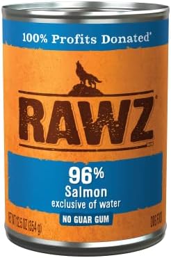  Rawz 96% Meat Canned Wet Food For Dogs 12 Pack/ 12.5 Oz. Cans (Chicken/Chicken Liver)