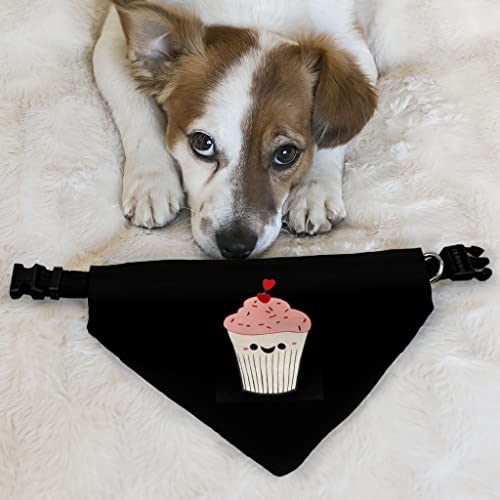 GENERIC Funny Cupcake Pet Bandana Collar - Kawaii Food Scarf Collar - Cute Dog Bandana - M