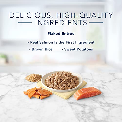  Blue Buffalo Tastefuls Natural Flaked Wet Cat Food, Salmon Entrée In Gravy 3-oz Cans (Pack Of 24)