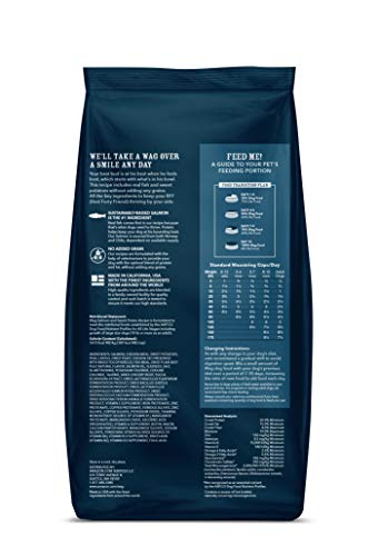 Amazon Brand - Wag Dry Dog Food Salmon & Sweet Potato, Grain Free 4 Lb Bag