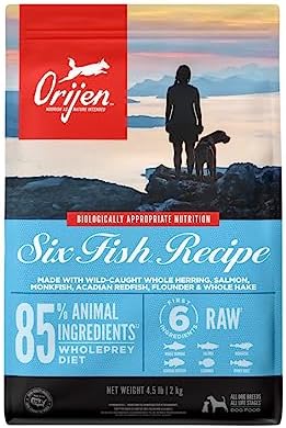  ORIJEN Small Breed Dry Dog Food, Grain Free Dry Dog Food For Small Breeds, Fresh Or Raw Ingredients, 4lb