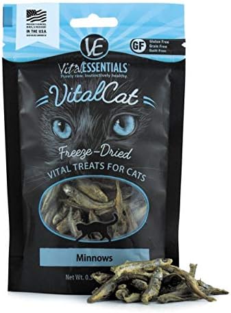  Vital Cat Freeze-Dried All-Natural Minnows Cat Treats, 0.5 Oz.