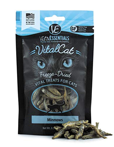  Vital Cat Freeze-Dried All-Natural Minnows Cat Treats, 0.5 Oz.