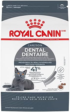  Royal Canin Feline Care Nutrition Dental Care Dry Cat Food, 3 Lb Bag