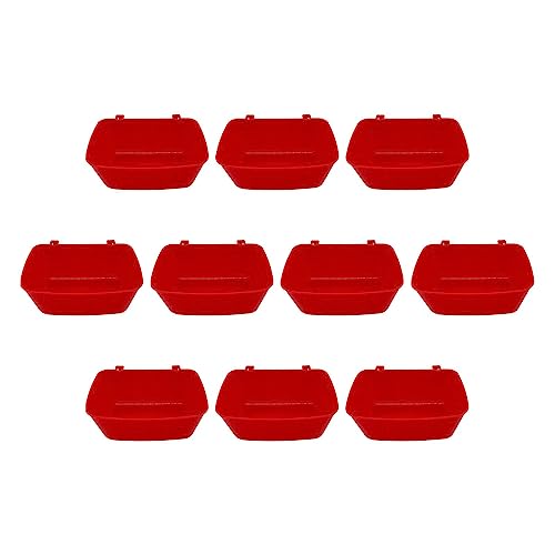  ＡＷＨＡＯ 10Pcs Cat Water Bowl Bird Food Tray Bird Baths Watering Container Waterer Rabbit Feeder For Quail Small Dogs Pigeon Cockatiel Parakeets