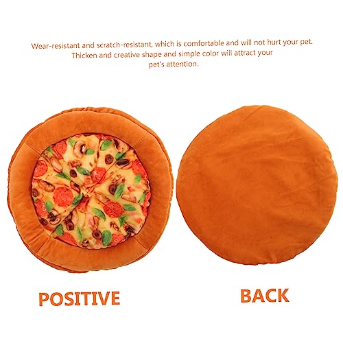  Balacoo Plushes 2pcs Cat Nest Outdoor Pet Bed Cat Mat For Food Indoor Cat House Pizza Cat Bed Plush Dog Pet Bed Squeaky Mat For Cat Kitten Bed Cat Houses The Dog Pet Mat Cat Supplies