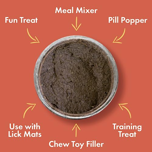  Visionary Pet Foods - Real Lamb Meat Spread For Dogs | Healthier Choice To Peanut Butter | Easy Use As Dog Lick Mat Treat, Chew Toy Filler, Meal Mixers Or Pill Pockets - 10 Fl. Oz Jar