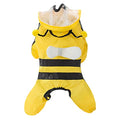  1 Pc Pet Bee Shaped Rain Slicker Hooded Raincoat Stylish Pet Raincoat For Dog Dog Sweater