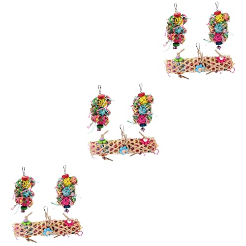  Puppy Chew Toy Puppy Chew Toy Puppy Chew Toy 9 Pcs Training Birdcage Toys Pendants Woven Rattan Toy Parakeet Parrot Hanging Cockatiel Chewing Pet Pendant Chew Bird Bird Toy Bird Toy Bird Toy