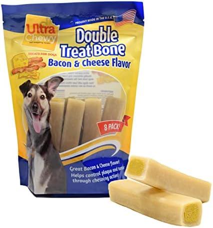  Ultra Chewy Naturals Dog Treats Bone Made In USA Highly Digestible Irresistible Flavors Special Box With Individual Packages (Peanut Butter, 12 Count)