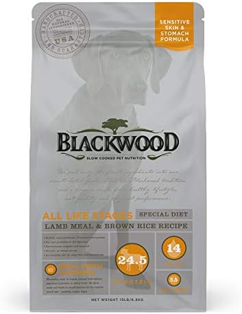  Blackwood Dog Food Made In USA Slow Cooked Dry Dog Food [Sensitive Skin And Stomach Dog Food To Solve Food Sensitivities Naturally], Catfish & Pearled Barley Recipe, 5 Lb. Bag