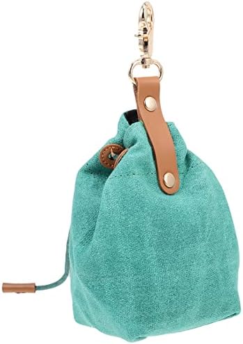  Portable Treat Pouch Canvas Treat Holder Wear-Resistant Snack Bag Pet Food Bag