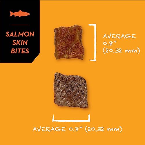  SIMBA'S WAY - Salmon Skin Bites Dog And Cat Treats, Organic Human Grade, Single Ingredient, All Natural, Grain-Free, No Preservatives, Made In The USA. [ 3 .oz ] [ 2 Pack ]