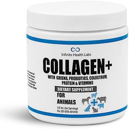  Collagen+ Ultimate Dog Or Cat Food Topper With Greens Probiotics Enzymes Colostrum Glucosamine Omegas Supports Healthy Joints Energy Digestion Immunity