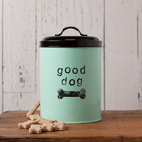  Now Designs Dog Biscuits Tin With Lid, Good Dog Design